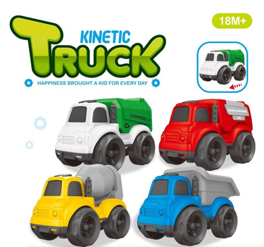 4Pcs Mini Inertial Engineering Trucks